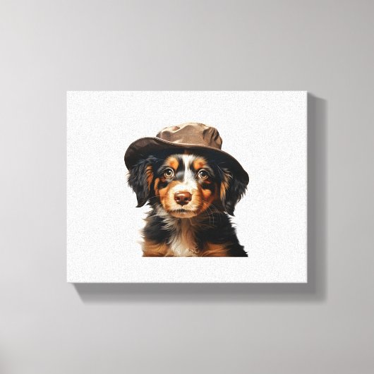 Schattige puppy's. Nursery ClipArt S1   Canvas Afdruk (Voorkant)