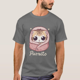 Schattige Purrito Kat – Aardige Kattige Pun T-shirt