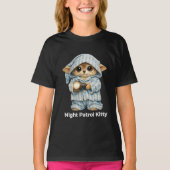 Schattige Pyjama Kat T-shirt (Voorkant)