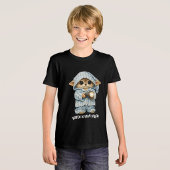 Schattige Pyjama Kat Tri-Blend Shirt