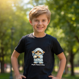 Schattige Pyjama Kat Tri-Blend Shirt