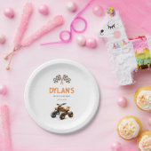 Schattige Quad Bike Papieren Bordje (Feest)