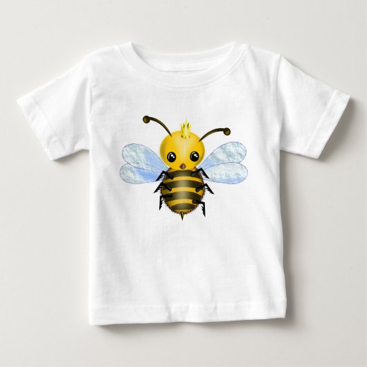 Schattige Queen Bee Baby T-shirt (Voorkant)