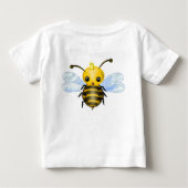 Schattige Queen Bee Baby T-shirt (Achterkant)