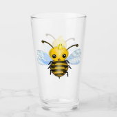 Schattige Queen Bee Glass Glas (Voorkant)