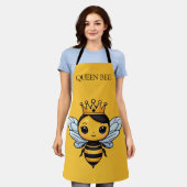 Schattige Queen Bee Personaliseer Schort (Gedragen)