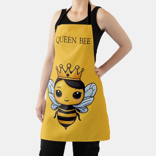 Schattige Queen Bee Personaliseer Schort (Insitu)