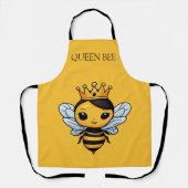 Schattige Queen Bee Personaliseer Schort (Voorkant)