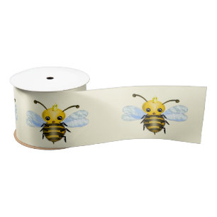 Schattige Queen Bee Ribbon Satijnen Lint