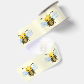 Schattige Queen Bee Ribbon Satijnen Lint (Achterkant)