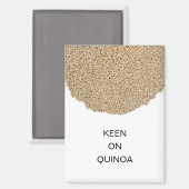 Schattige Quinoa Koelkastmagneet Magneet (Voorkant / Achterkant)