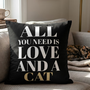 Schattige Quote Alles Wat Je Nodig Hebt Is Liefde Kussen