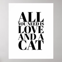Schattige quote Alles wat je nodig hebt is Liefde