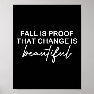 Schattige quote Inspirerende herfst zeggen Thanksg Poster