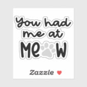 Schattige Quotes Kat Sticker (Vel)