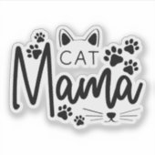 Schattige Quotes Kat Sticker (Voorkant)