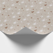 Schattige Rabbit Pattern Wrapping Paper Roll Cadeaupapier (Hoek)