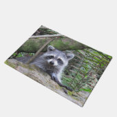 Schattige Raccoon Doormat Deurmat (Schuin)