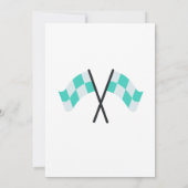 Schattige Race Auto Kinder Blauw Elke Leeftijd Ver Kaart (Achterkant)