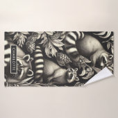 Schattige  Racoon Naadloos Badhanddoek (Badhanddoek)