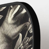 Schattige  Racoon Naadloos Pickleball Paddle (Links Detail)