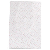 Schattige Racoon - Roze Confetti Kids Verjaardagsc Medium Cadeauzakje (Achterkant)