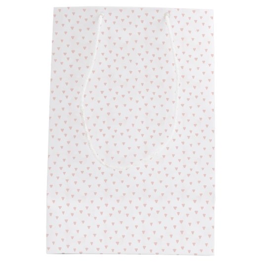 Schattige Racoon - Roze Confetti Kids Verjaardagsc Medium Cadeauzakje (Achterkant)