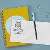 Schattige Ragamuffin Cat Retouradres Rubberstempel