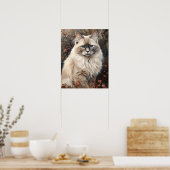 Schattige Ragdoll Cat Art Print Poster (Keuken)