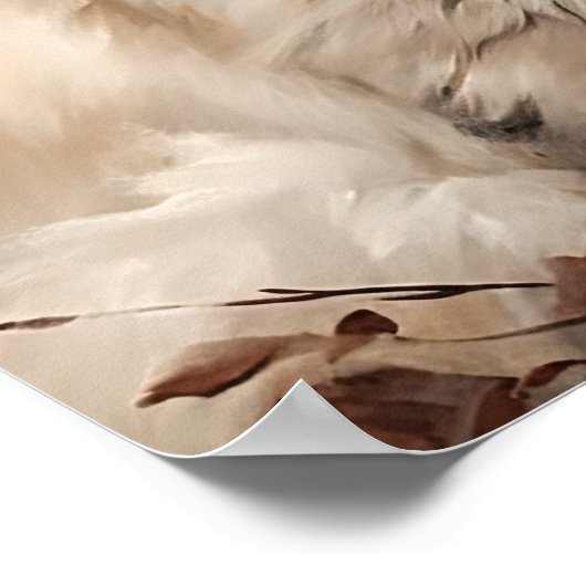 Schattige Ragdoll Cat Art Print Poster (Hoek)