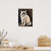 Schattige Ragdoll Cat Art Print Poster (Keuken)