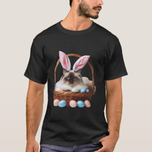 Schattige Ragdoll Kat Paaseieren Jacht Eigenaar Ko T-shirt