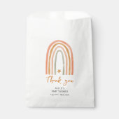 Schattige Rainbow Boho Baby shower Bedankzakje (Voorkant)