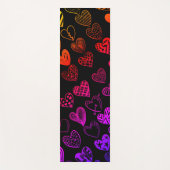 Schattige Rainbow Heart Scribble Tekening Yogamat (Voorkant)