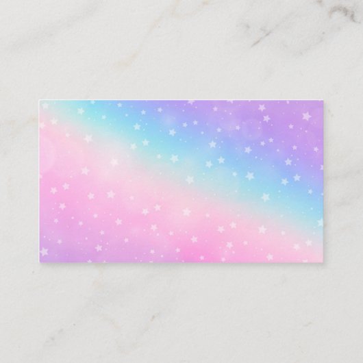 Schattige Rainbow House Cleaning Services Visiteka Visitekaartje (Achterkant)