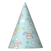 Schattige Rainy Day Pattern Party Pet Feesthoedjes (Voorkant)