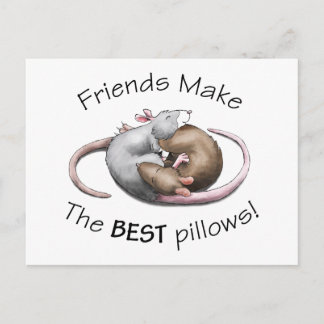 Schattige rat ansichtkaart briefkaart