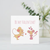 Schattige Rat Jubileum / Valentijnsdag Kaart (Staand voorkant)