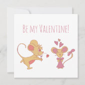 Schattige Rat Jubileum / Valentijnsdag Kaart (Voorkant)