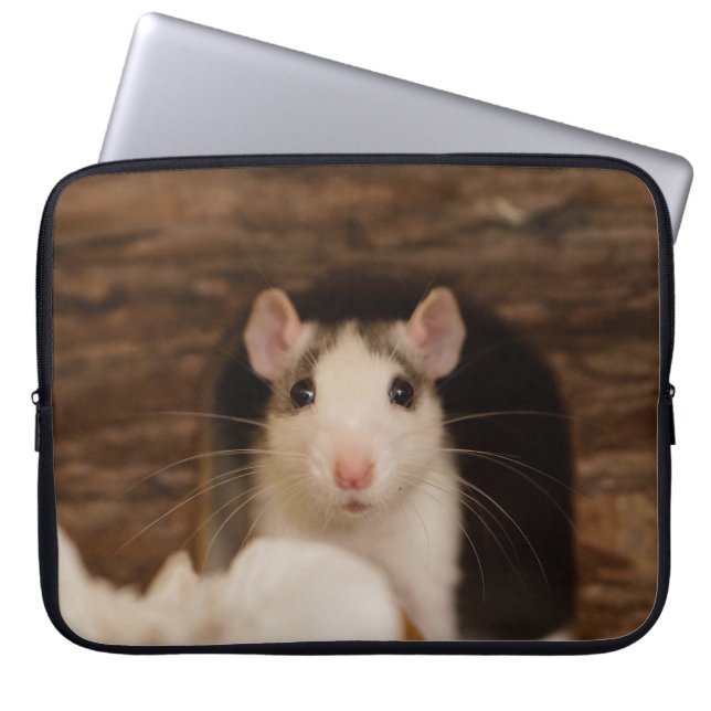 Schattige rat laptop sleeve (Voorkant)