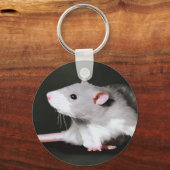 Schattige rat schildering sleutelhanger (Voorkant)