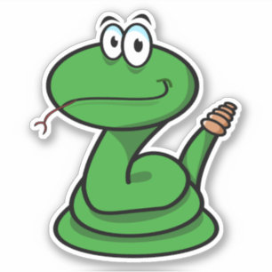 Schattige Ratelslang Sticker