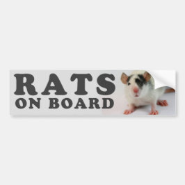(Schattige) ratten aan boord Bumpersticker