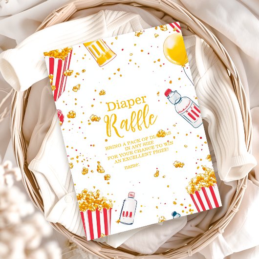 Schattige Ready to Pop Baby shower Informatiekaartje