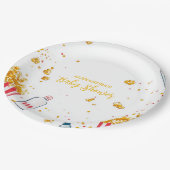 Schattige Ready to Pop Baby shower Papieren Bordje (Gekanteld)