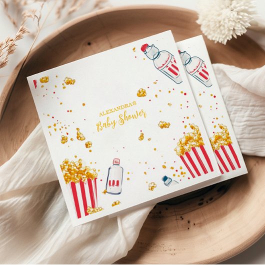 Schattige Ready to Pop Baby shower Servet