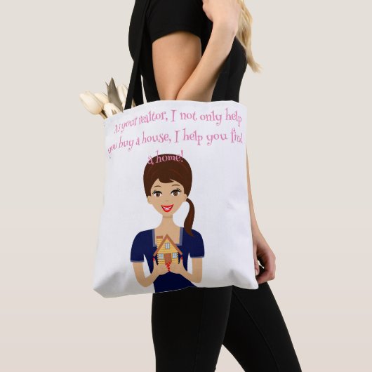 Schattige Realtor-Tas Tote Bag (Dichtbij)