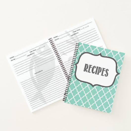 Schattige recept notitieboek (Binnen)