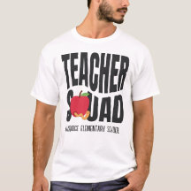 Schattige Red Apple Teacher Squad T-shirt