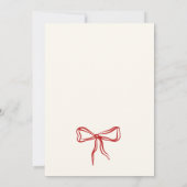 Schattige Red Bow Baby shower Bedankkaart (Achterkant)